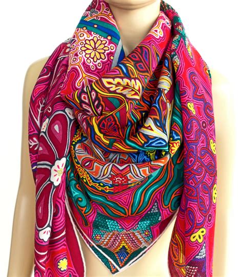 hermes l'arbre du vent women's scarf stole cashmere|Women Cashmere shawls and stoles .